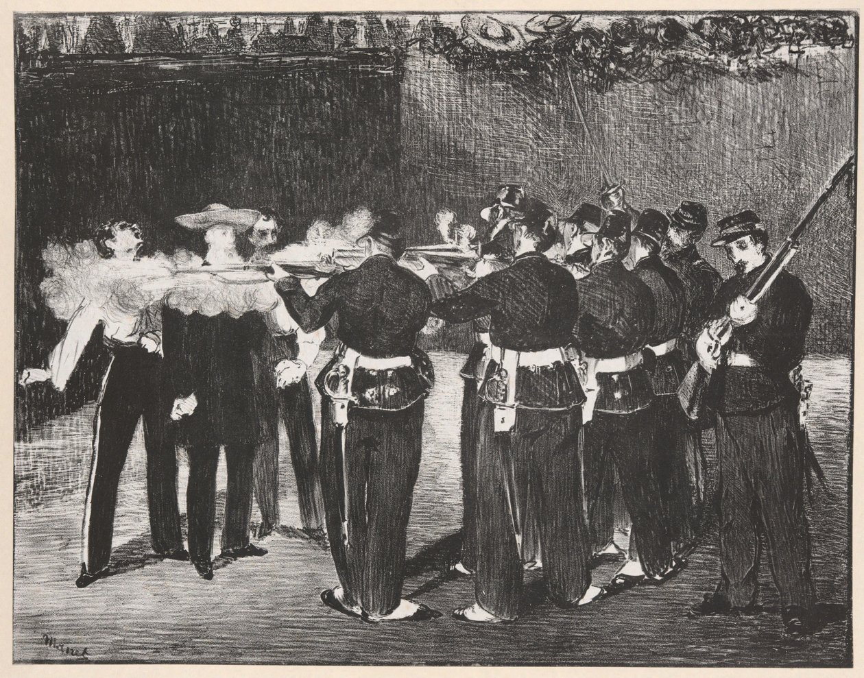 Henrettelsen af Maximilian af Édouard Manet