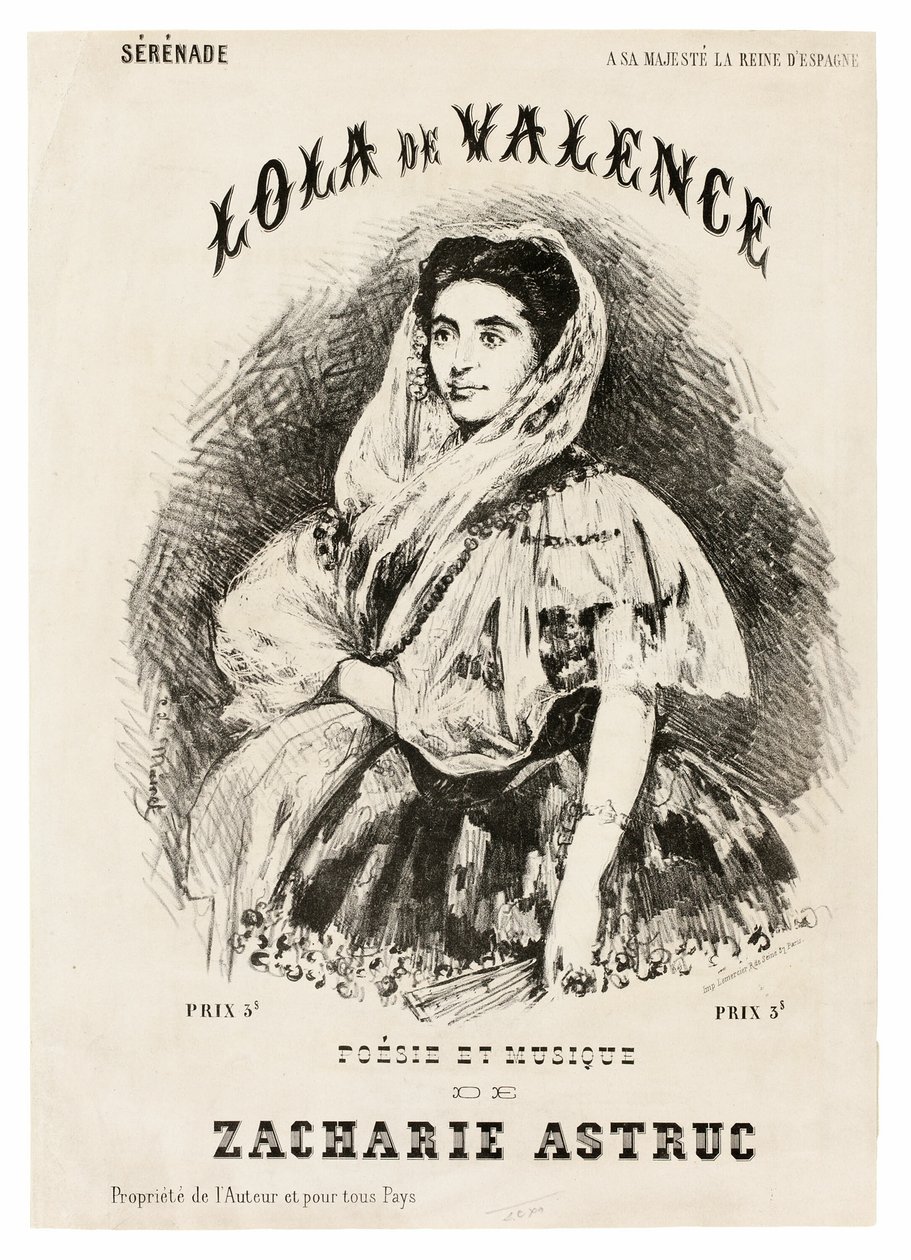 Lola de Valencia af Édouard Manet