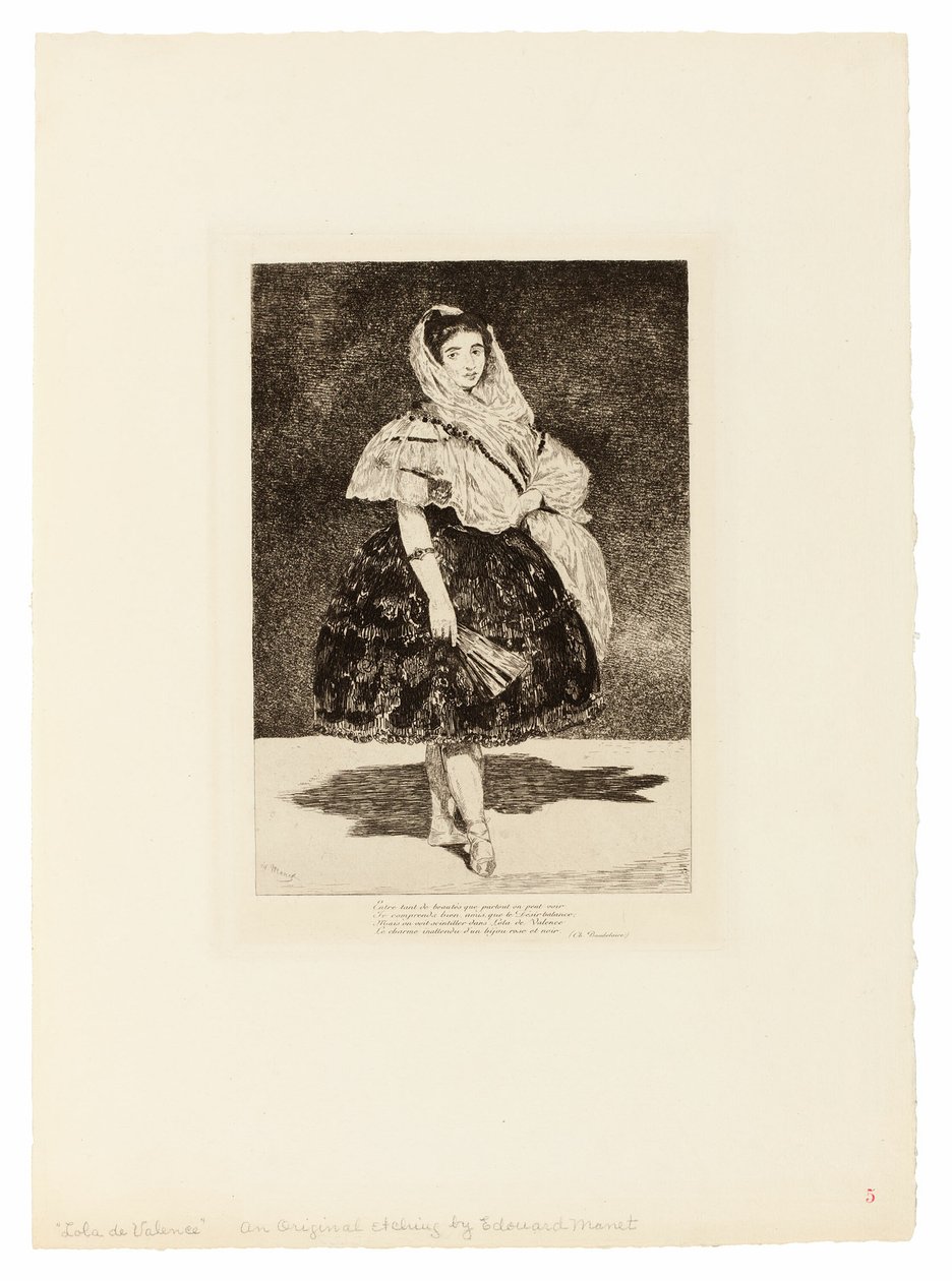Lola de Valencia af Édouard Manet
