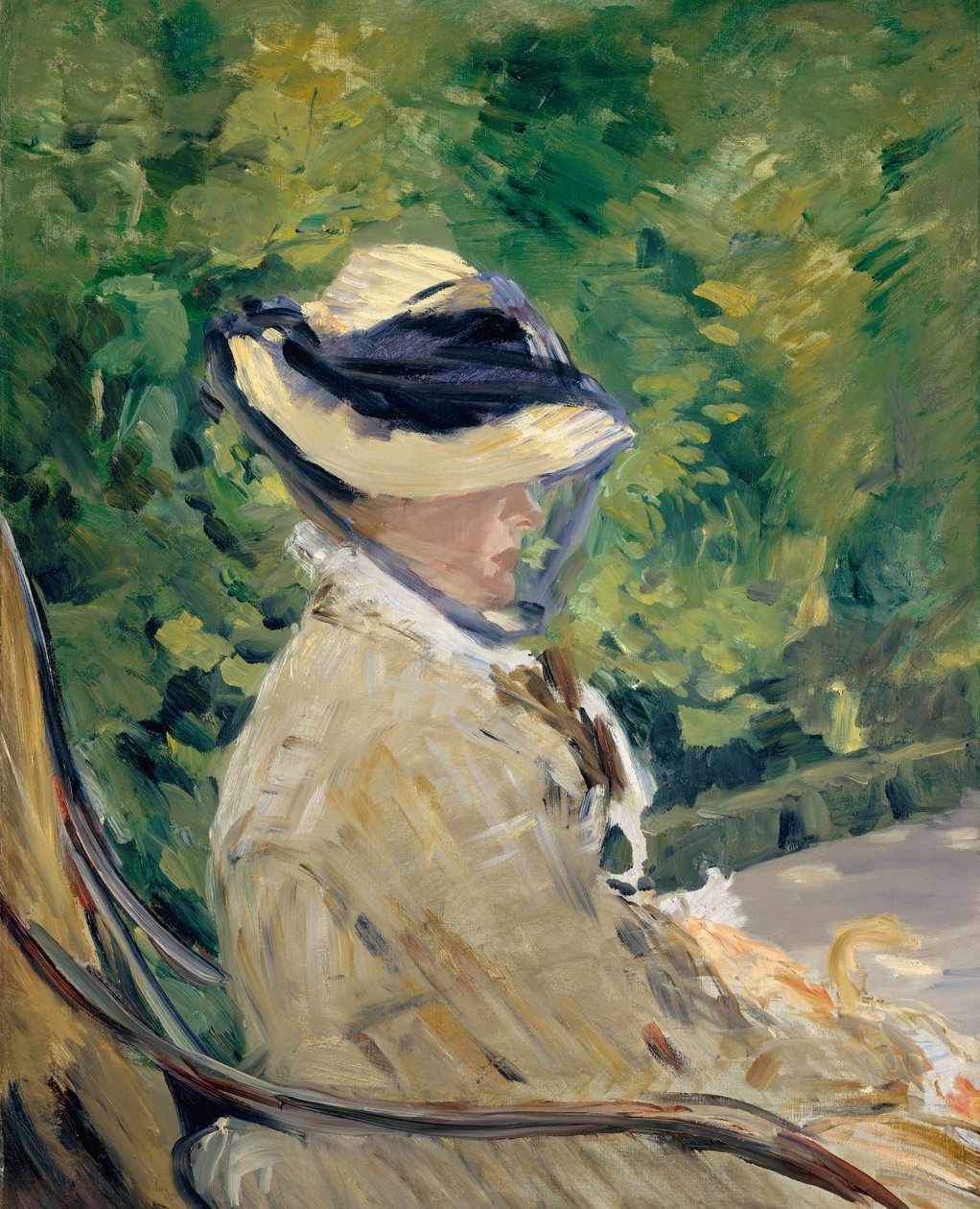 Madame Manet på Bellevue af Édouard Manet