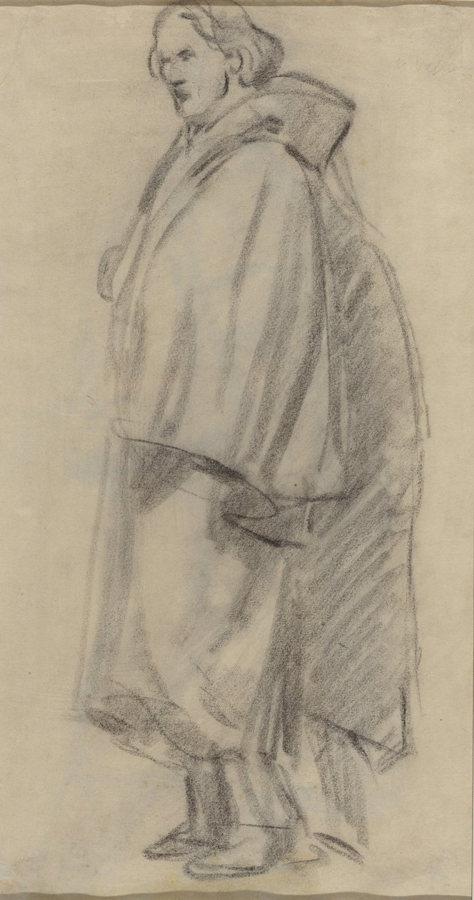 Mand iført en kappe [verso] af Édouard Manet