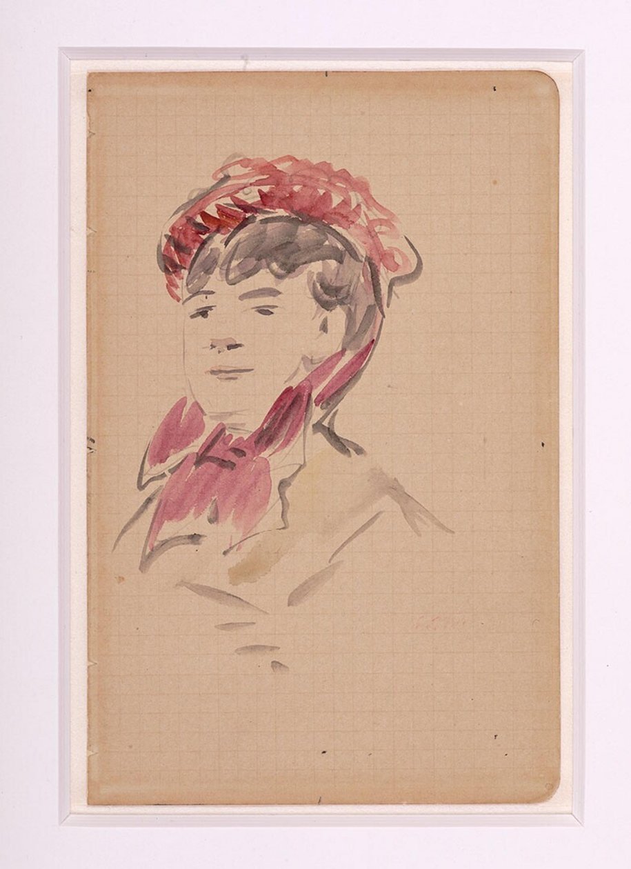 Manet - Portræt af Isabelle Lemonnier, ca. 1880 af Édouard Manet