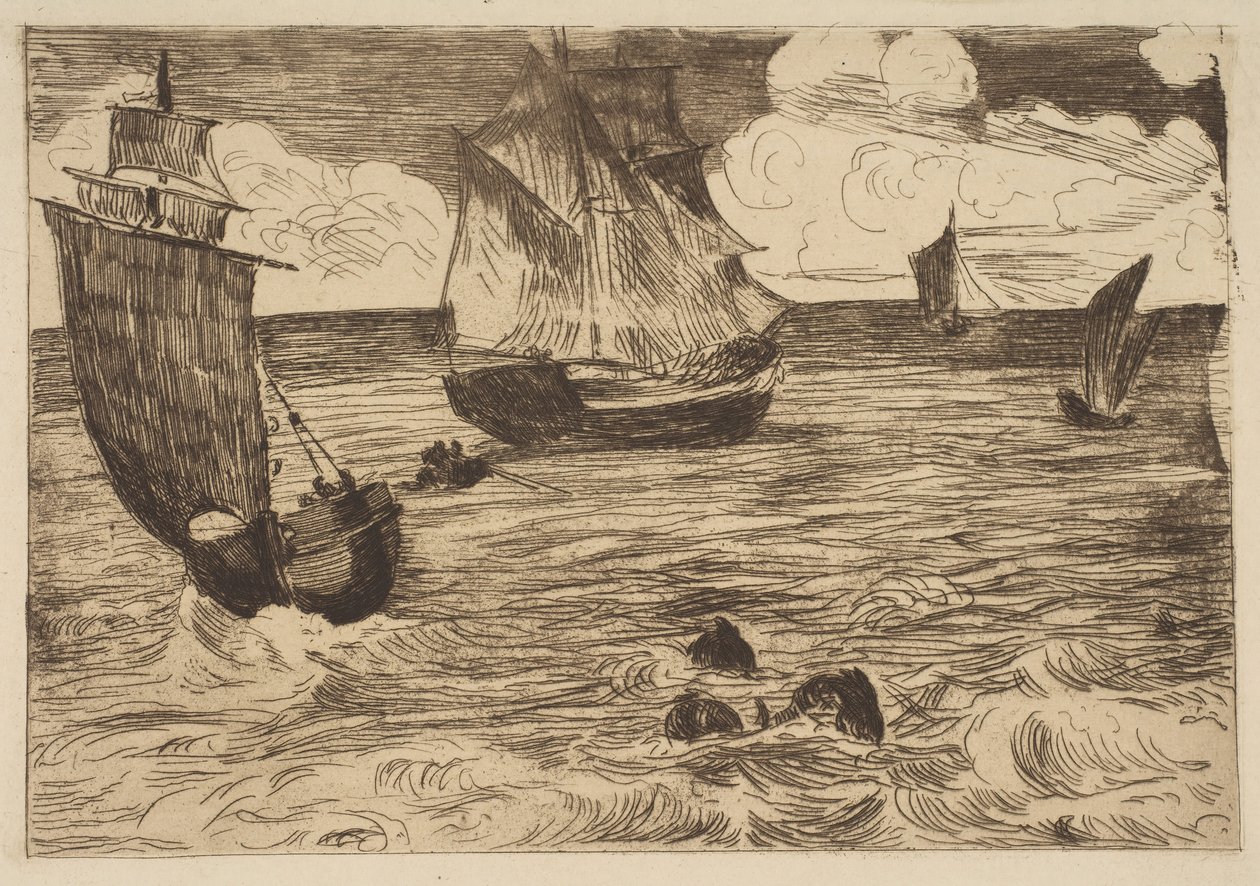 Marine, 1865-66. af Édouard Manet