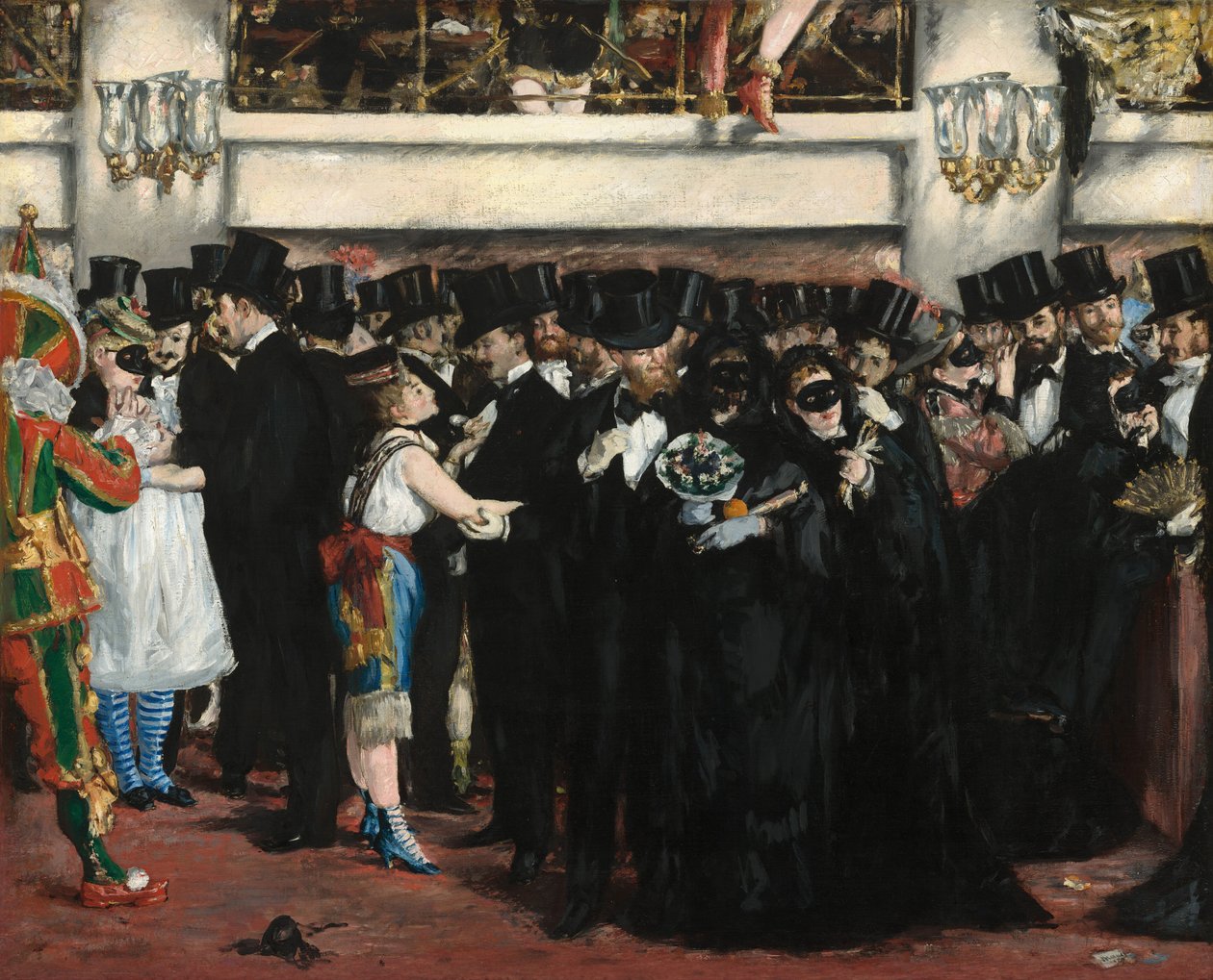 Maskebal i Operaen af Édouard Manet