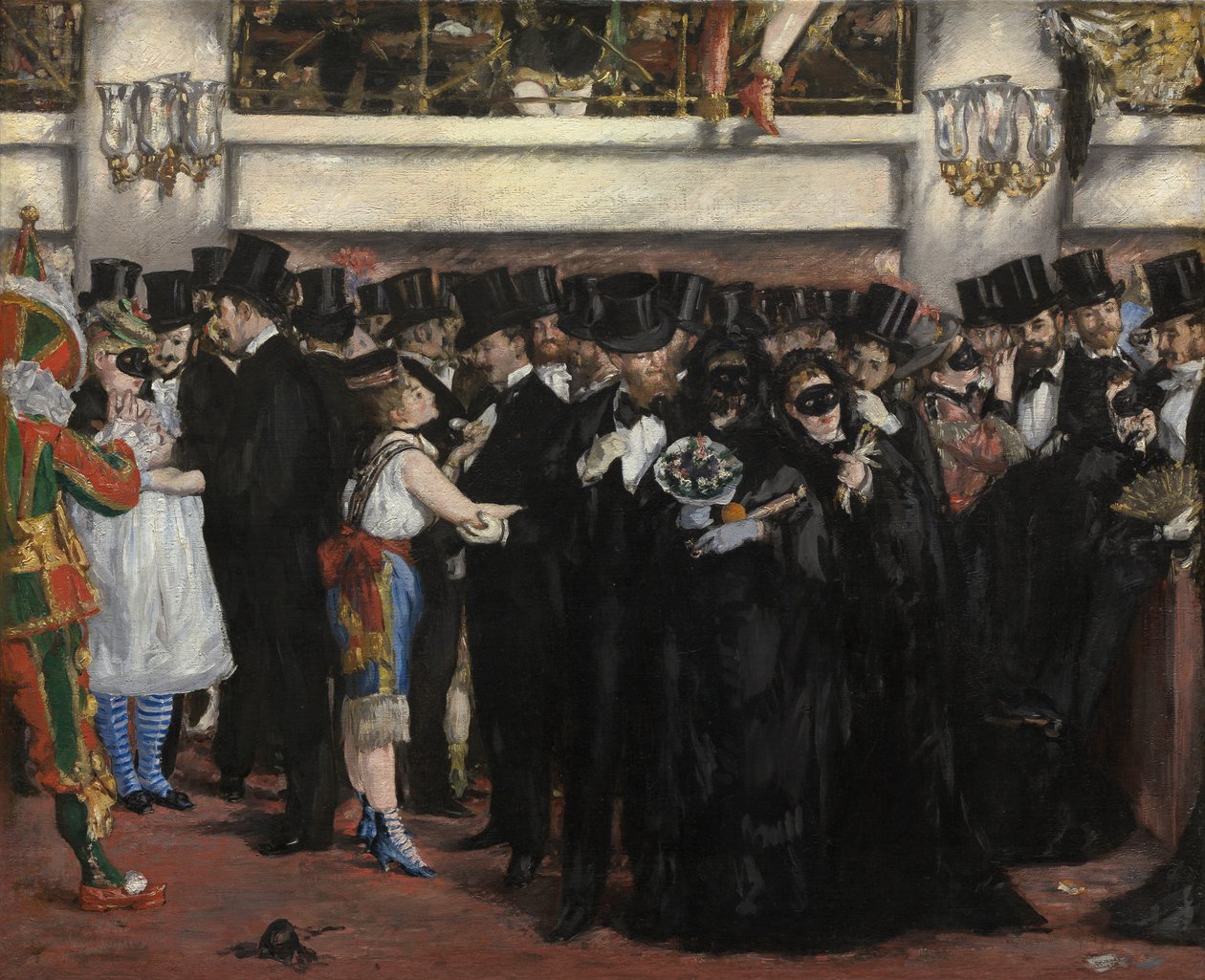 Maskebal i Operaen af Édouard Manet