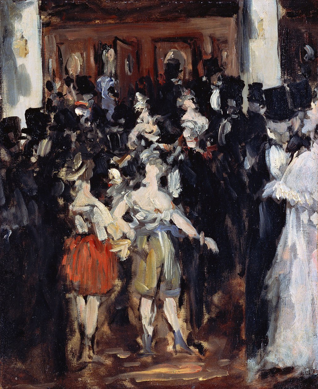 Maskebal i operaen - Manet, Edouard (1832-1883) Olie på lærred 1873 46,7x38,2 Bridgestone Museum of Art af Édouard Manet