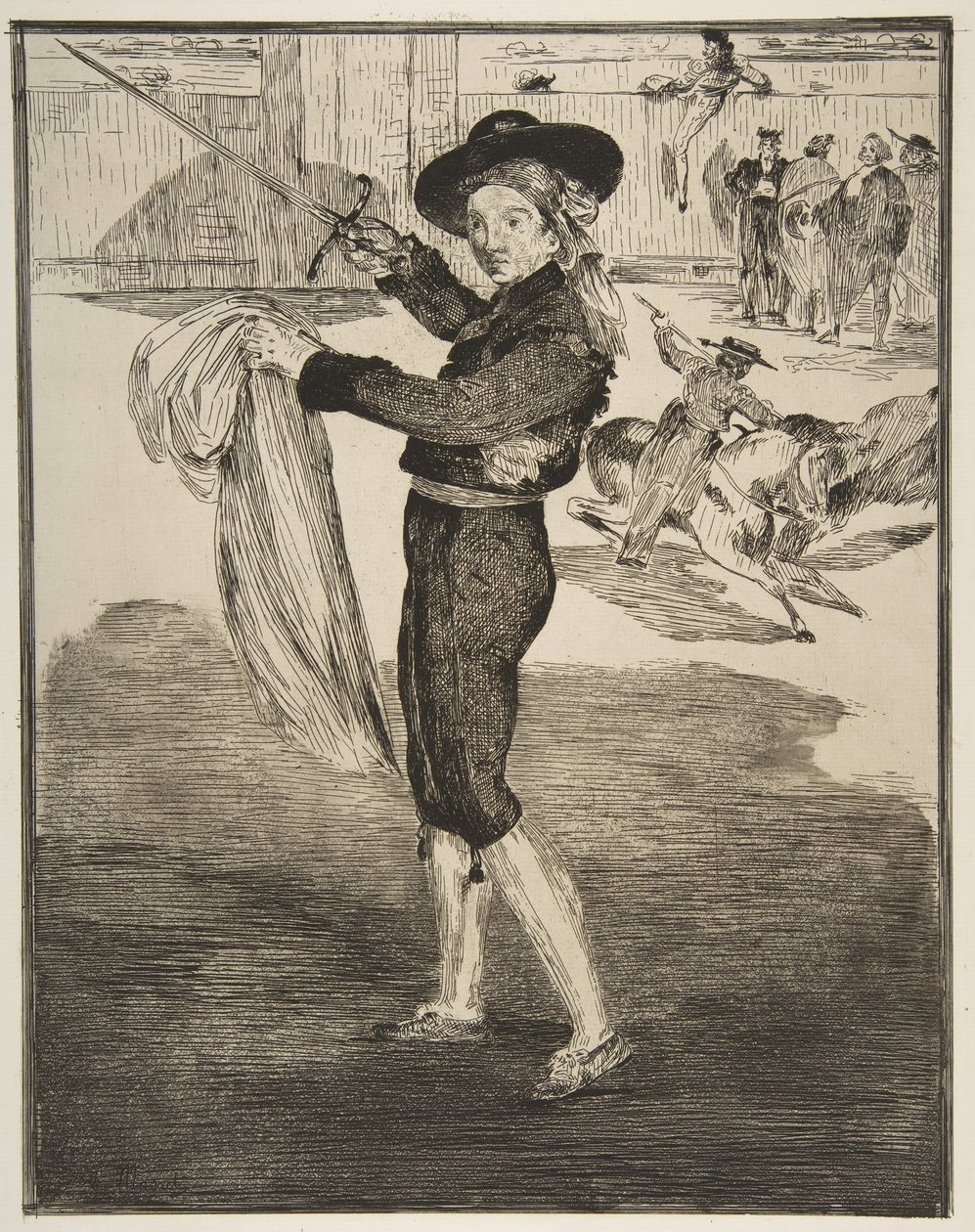 Mlle. Victorine i en Espadas kostume, 1862. af Édouard Manet