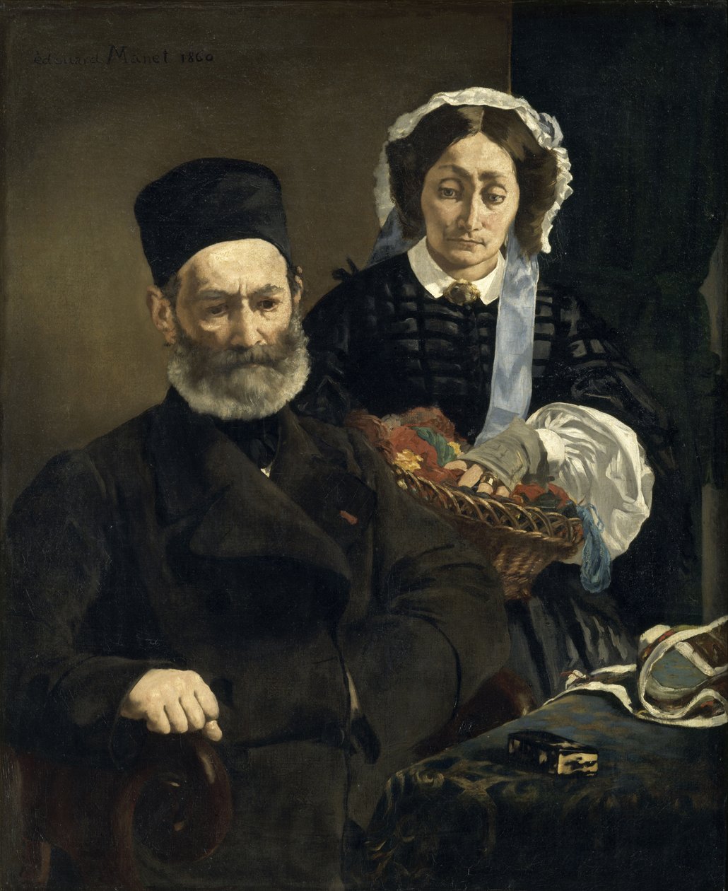 Hr og fru Auguste Manet af Édouard Manet