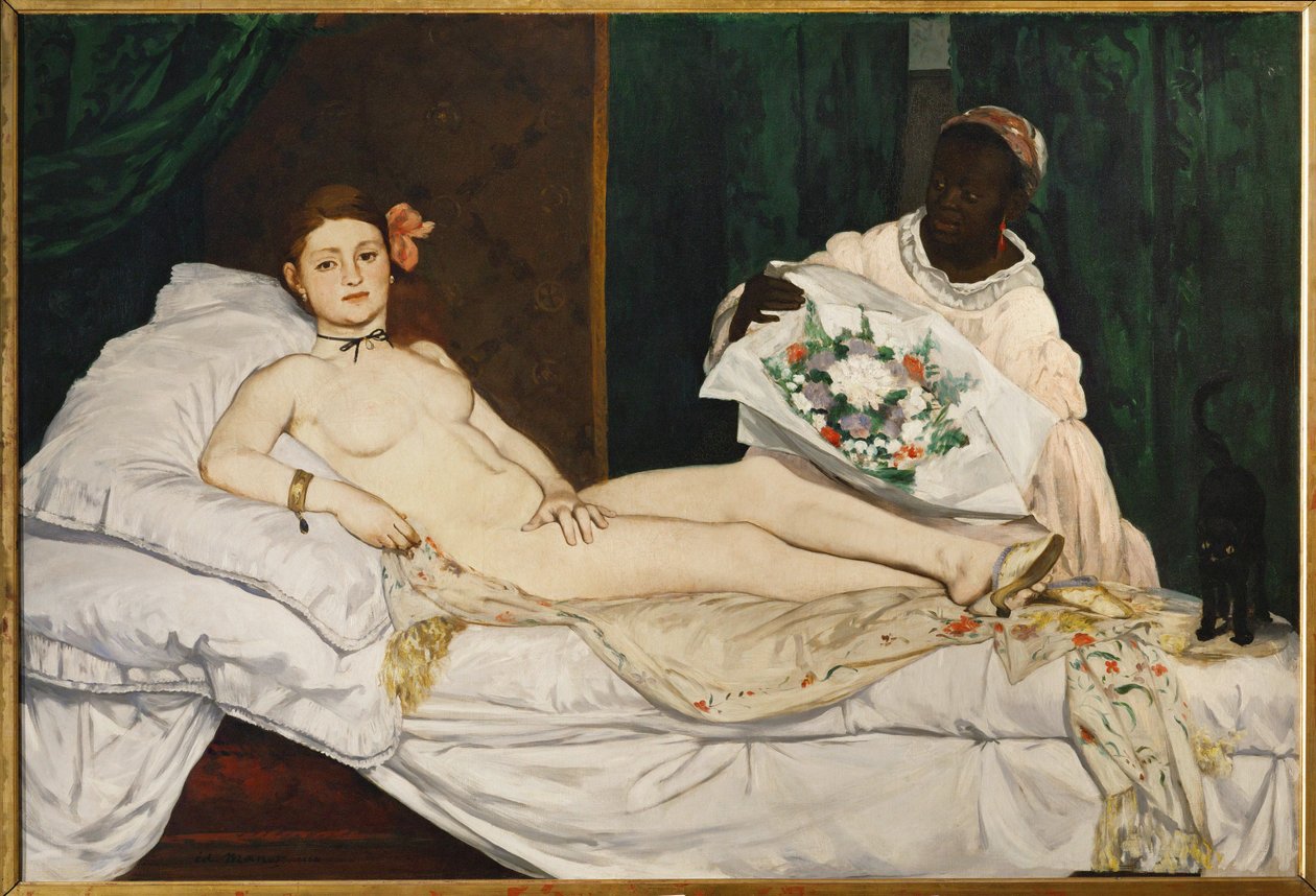 Olympia (olie på lærred) af Edouard Manet