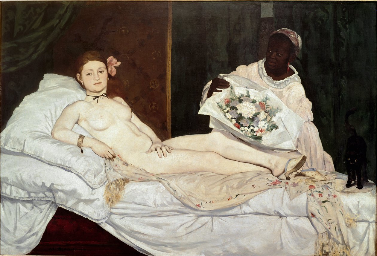 Olympia, detalje af Édouard Manet