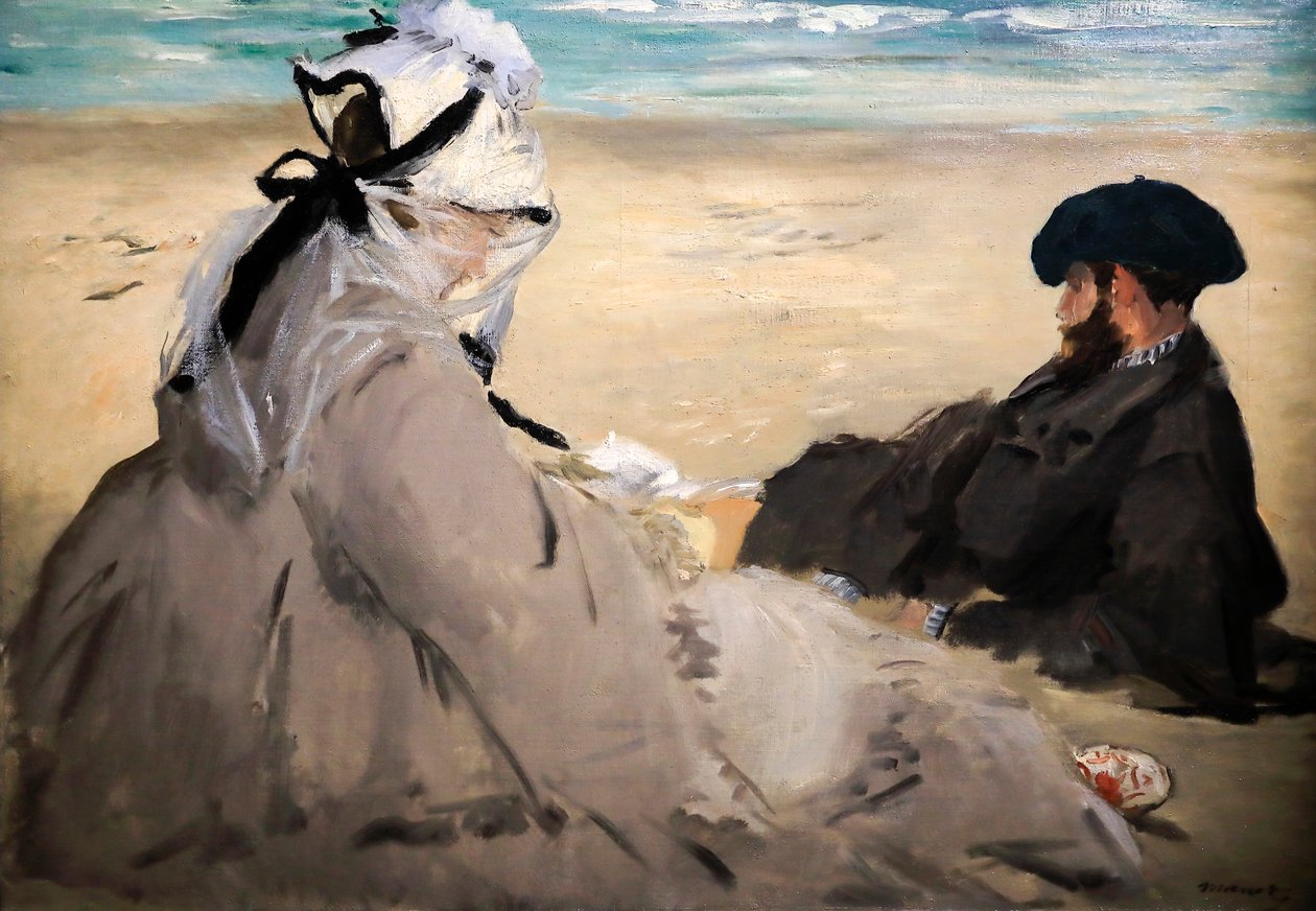 På stranden af Édouard Manet