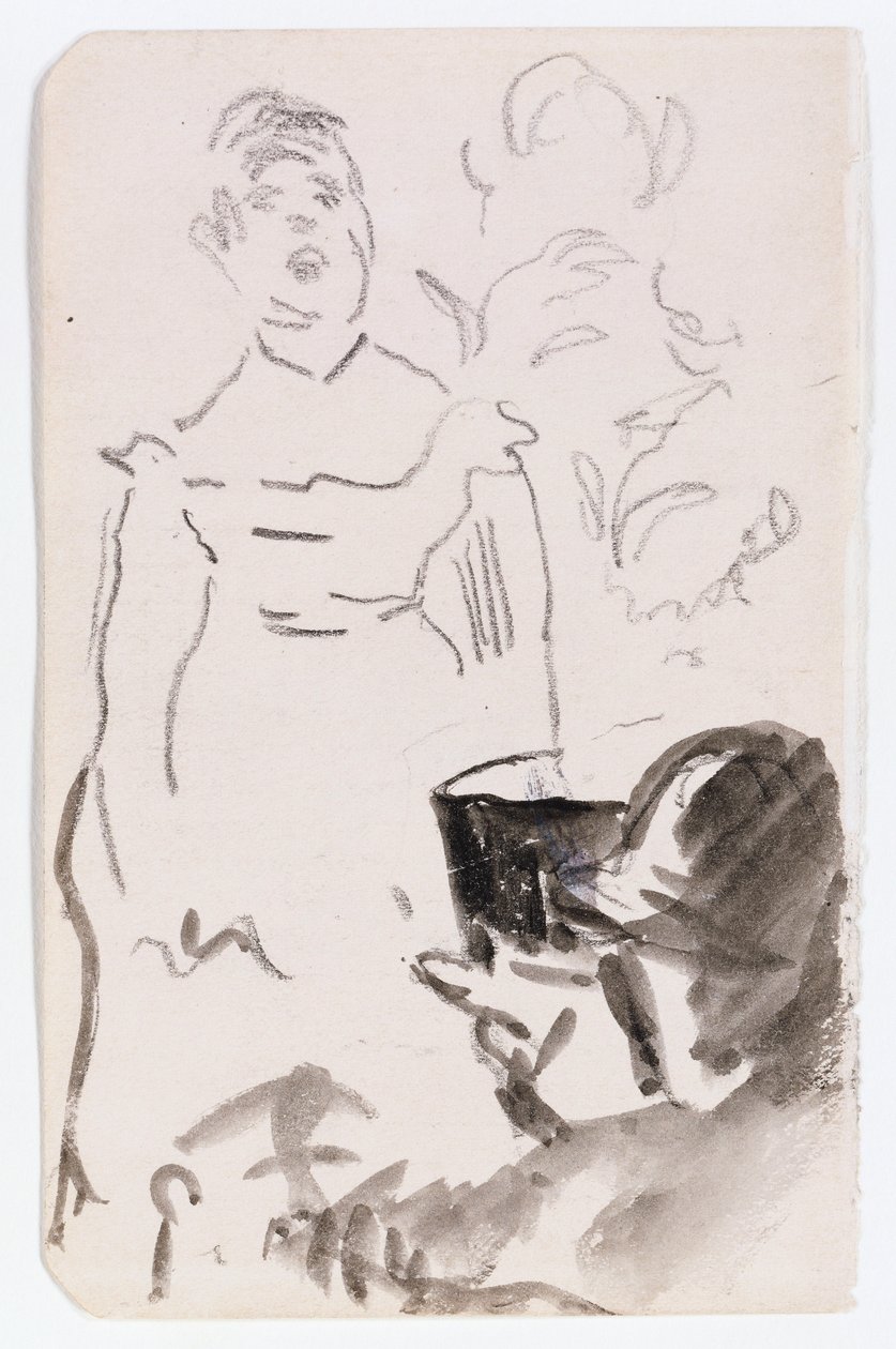 Parisisk Cafe Singer, ca. 1876 af Édouard Manet