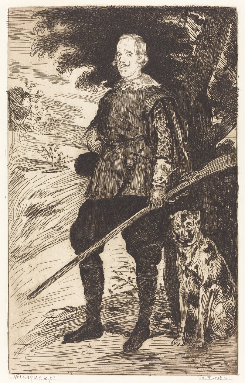 Philip V Philippe Eva, 1862. af Édouard Manet