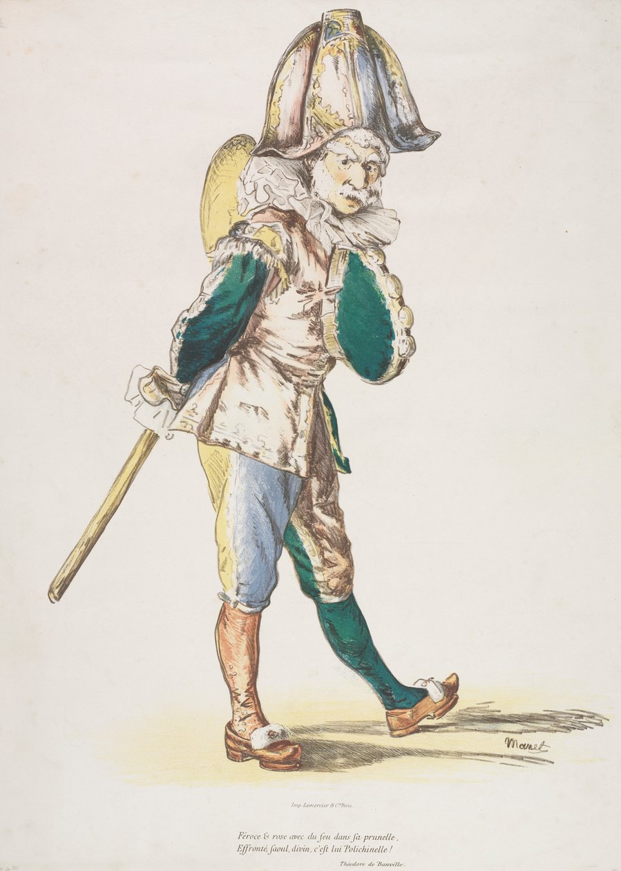 Punchinello af Édouard Manet