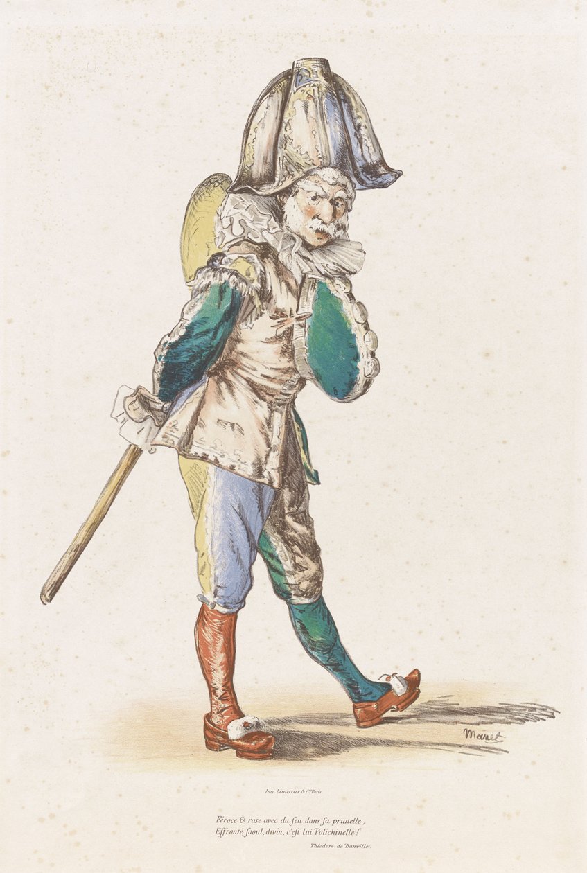 Pulcinella af Édouard Manet