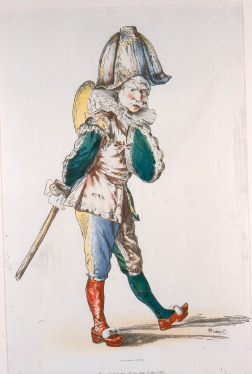 Punchinello, 1874 af Édouard Manet
