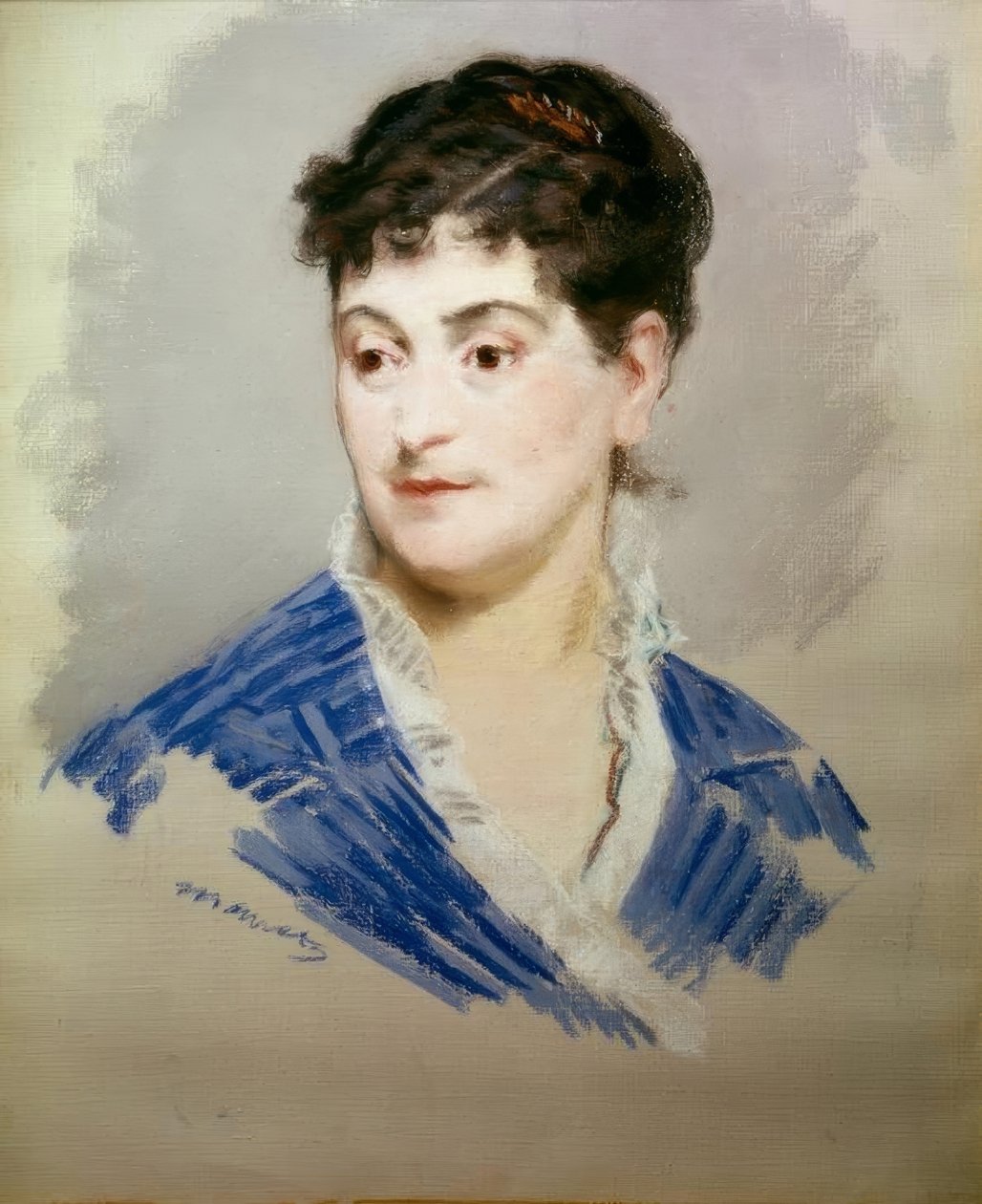 Portræt af Mme Emile Zola af Édouard Manet
