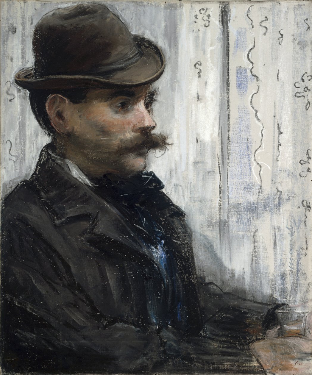 Portræt af Alphonse Maureau, ca. 1880 af Édouard Manet