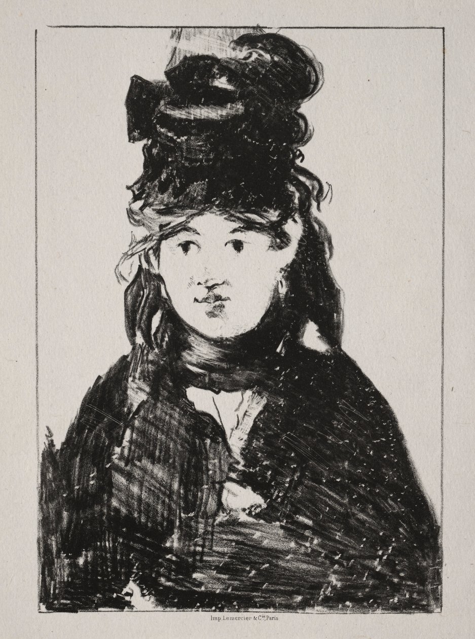 Portræt af Berthe Morisot, 1872. af Édouard Manet