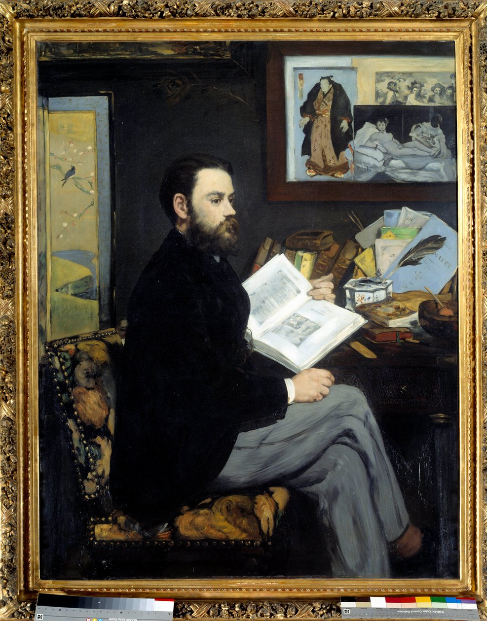 Portræt af Emile Zola (1840 - 1902) - Maleri af Edouard Manet (1832-1883) af Édouard Manet