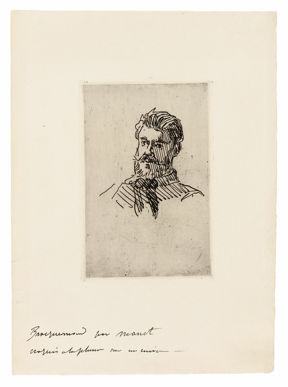 Portræt af Felix Bracquemond af Édouard Manet