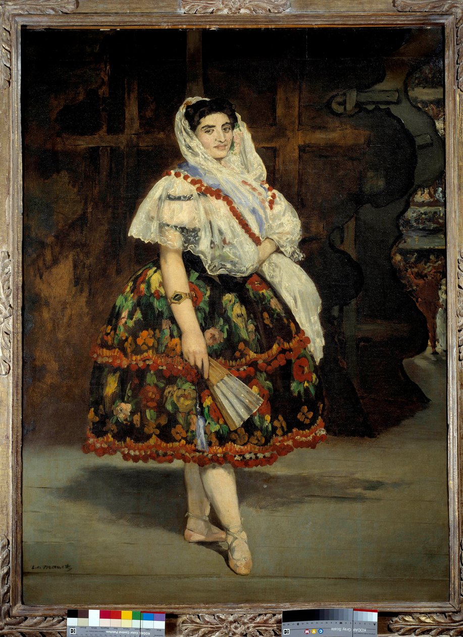 Portræt af Lola de Valencia Danseren Lola Melea er repræsenteret i et traditionelt spansk kostume. Maleri af Edouard Manet (1832-1883) 1862 Dim. 1,23x0,92 m Paris, Musee d