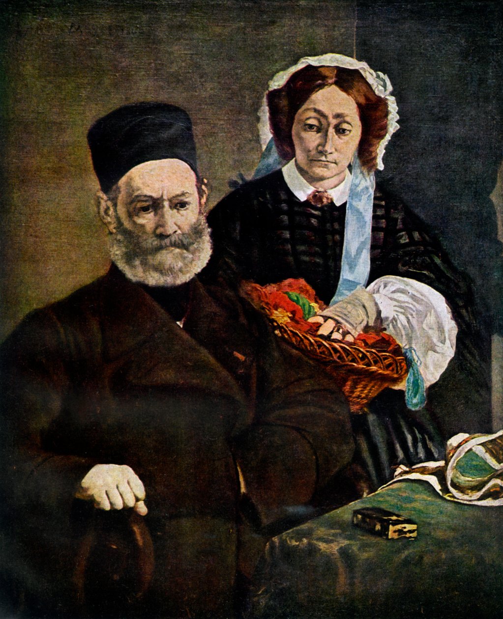 Portræt af Monsieur og Madame Auguste Manet, 1860-1938. af Édouard Manet