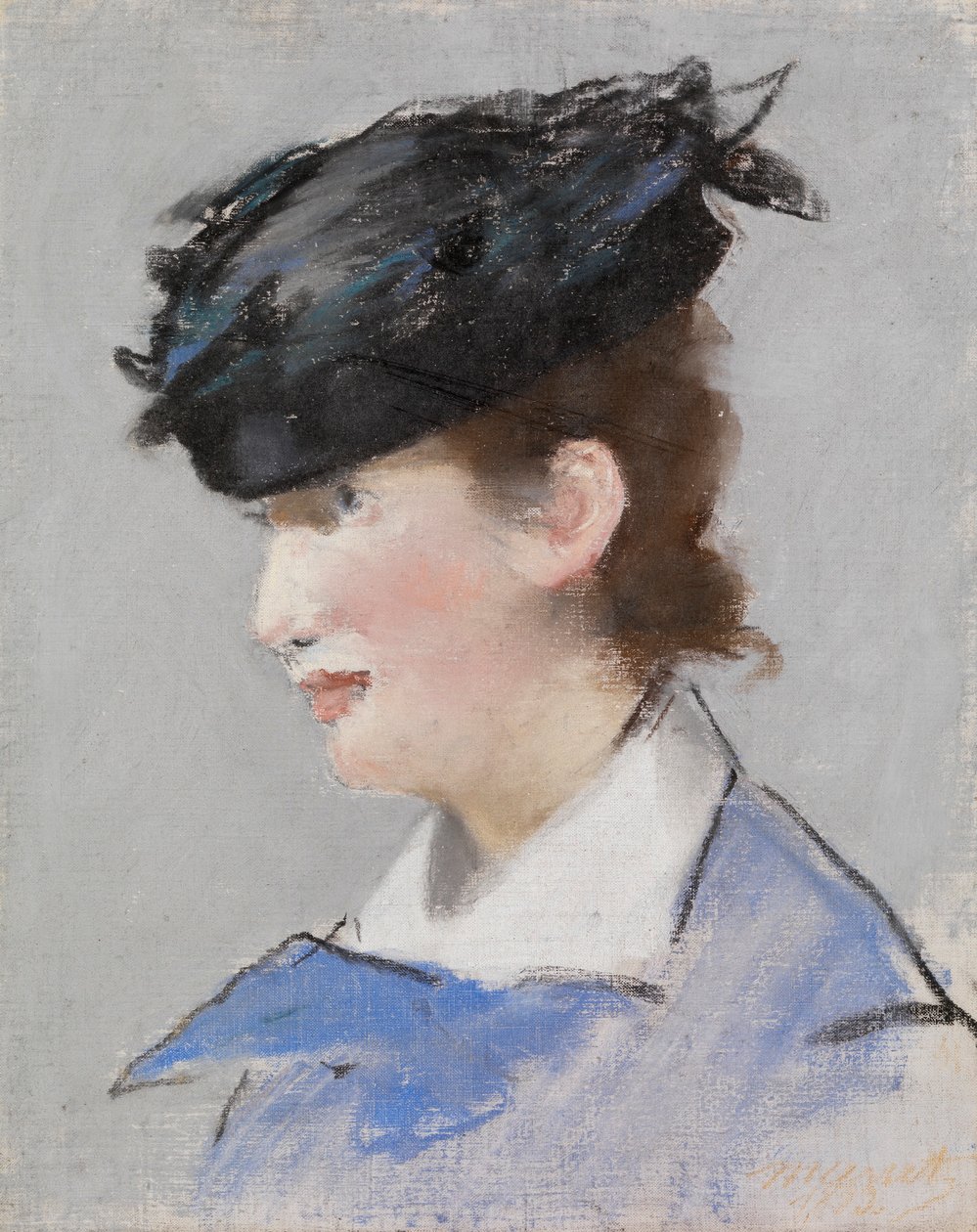 Portrait of a Lady, ca. 1882-83 (pastel på grundet lærred) af Édouard Manet