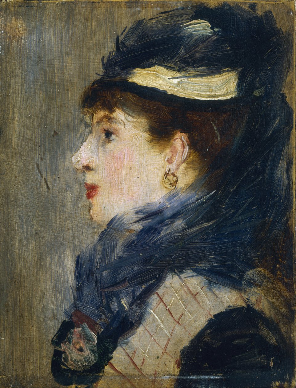 Portræt af en dame, ca. 1879. af Édouard Manet