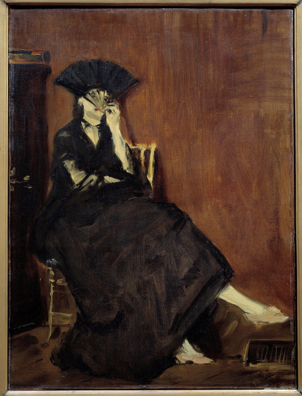 Portræt af maleren Berthe Morisot af Édouard Manet