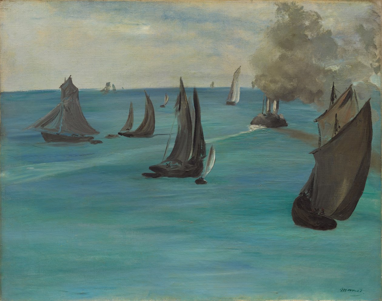 Havudsigt, roligt vejr af Édouard Manet