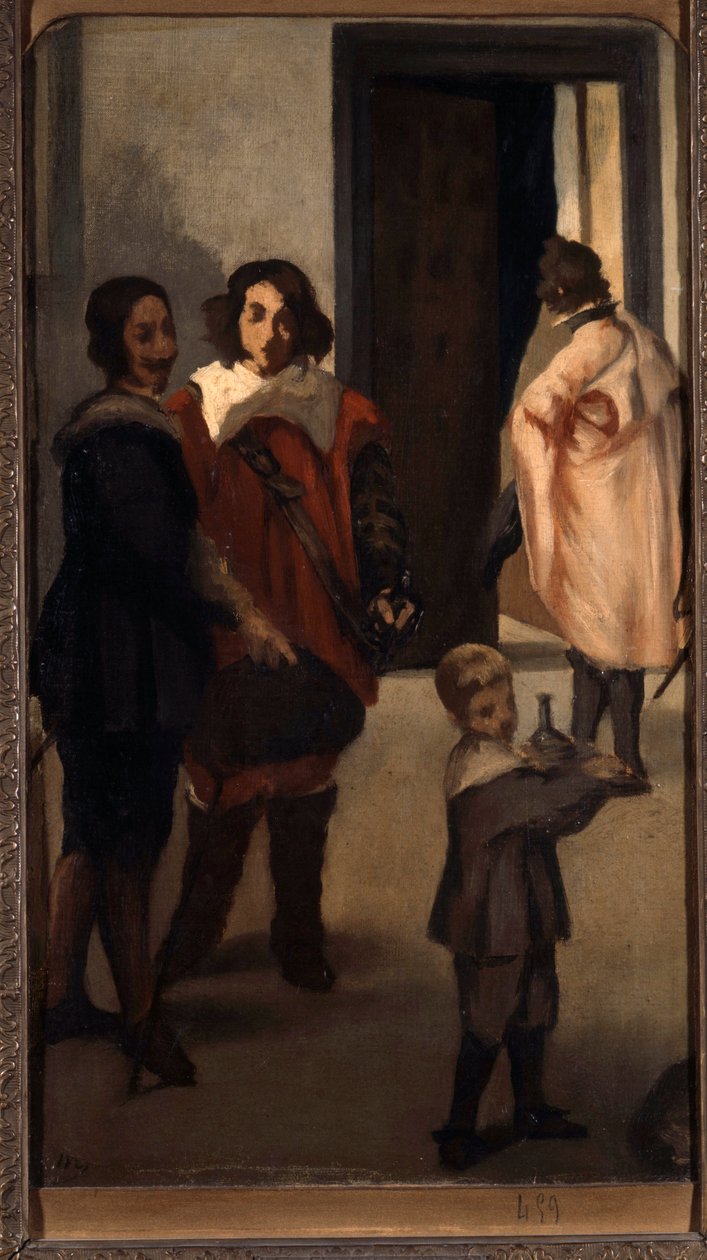 Spanske ryttermaleri af Edouard Manet (1832-1883) 1859 søn. 0,45 X 0,26 m Lyon, Museum of Fine Arts af Édouard Manet