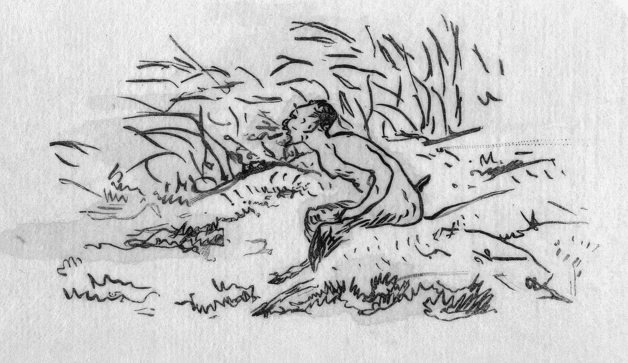 St. Mallarmé, eftermiddag / E.Manet af Édouard Manet