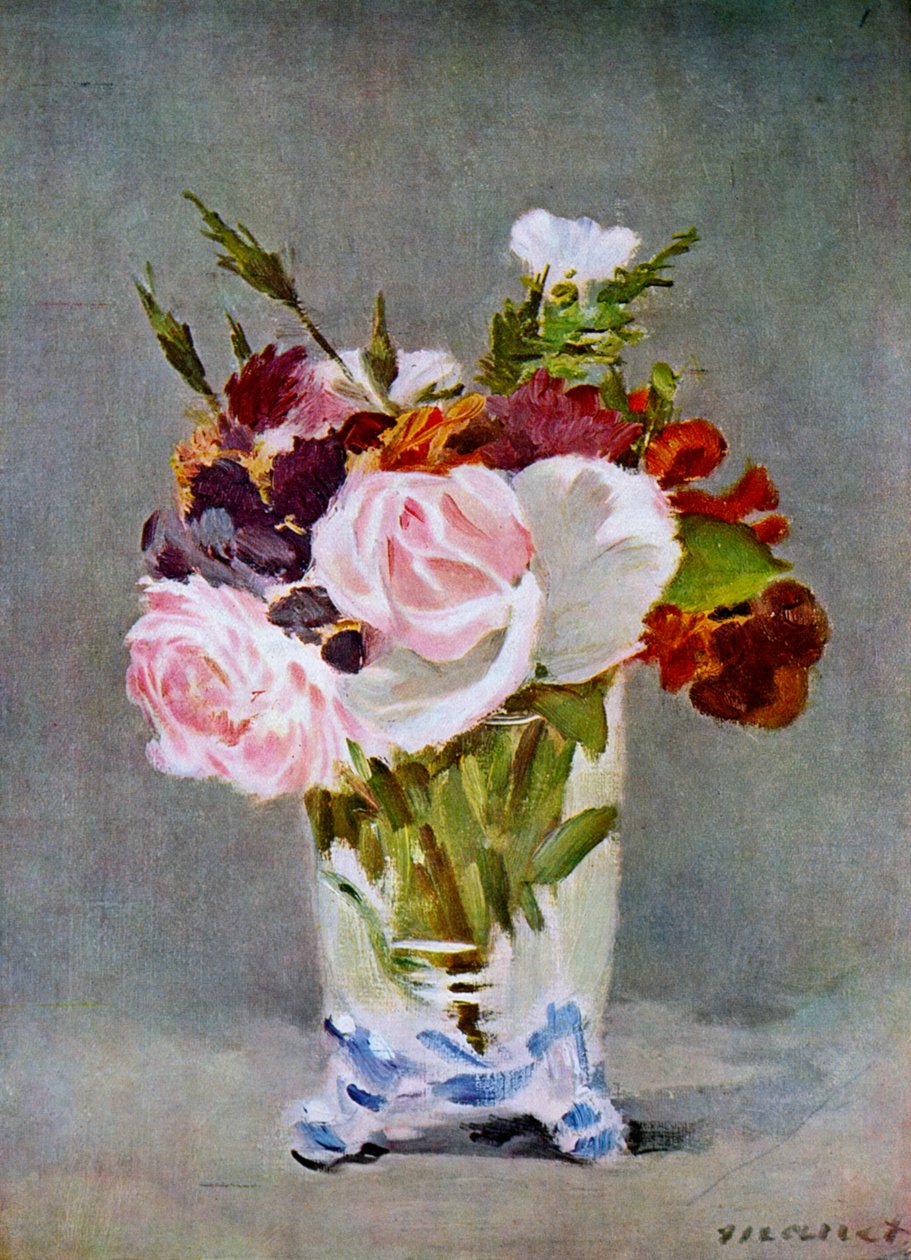 Stilleben med blomster, 1882. af Édouard Manet