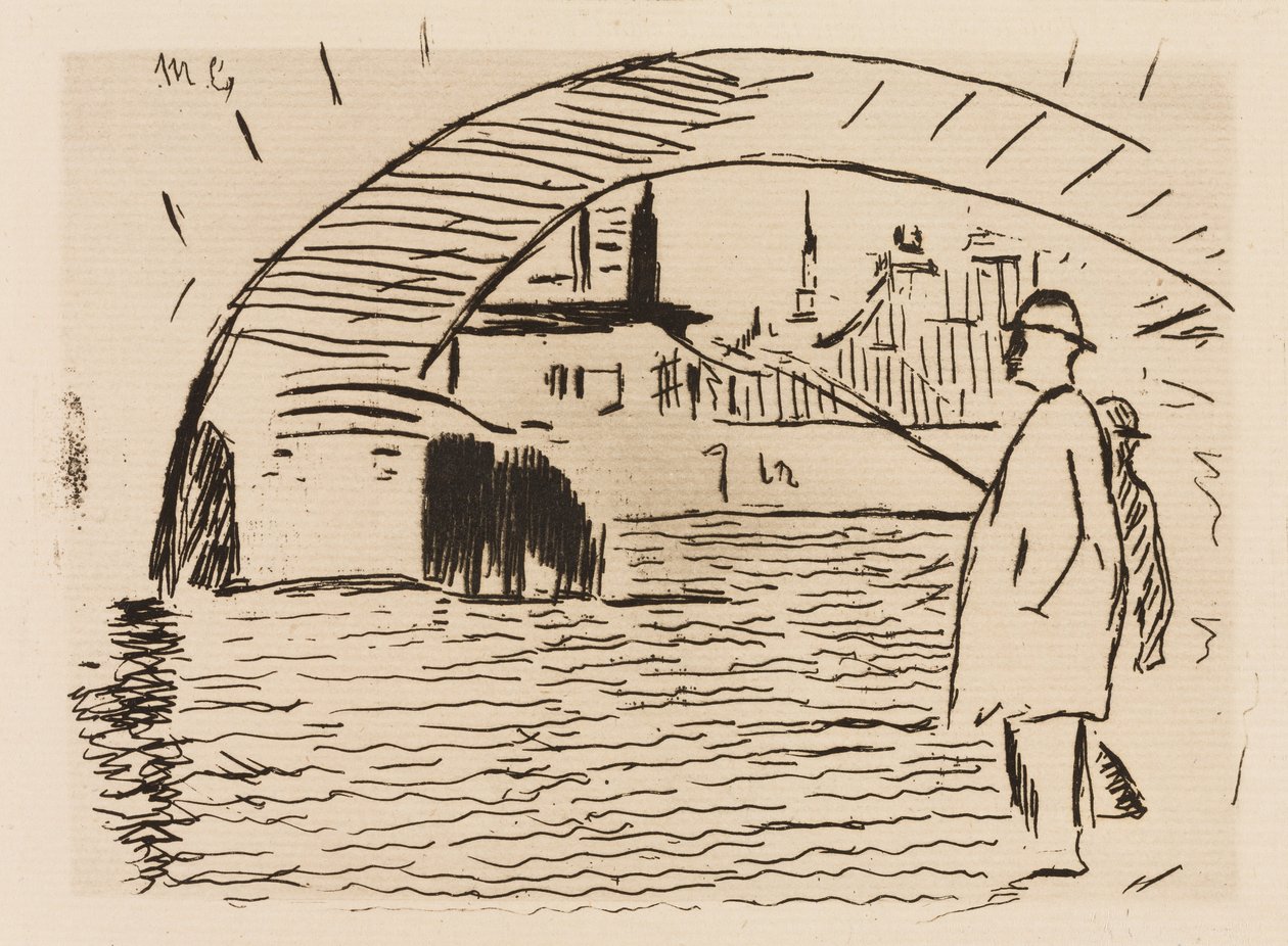 Broens bue, planche 6 fra Le Fleuve af Édouard Manet