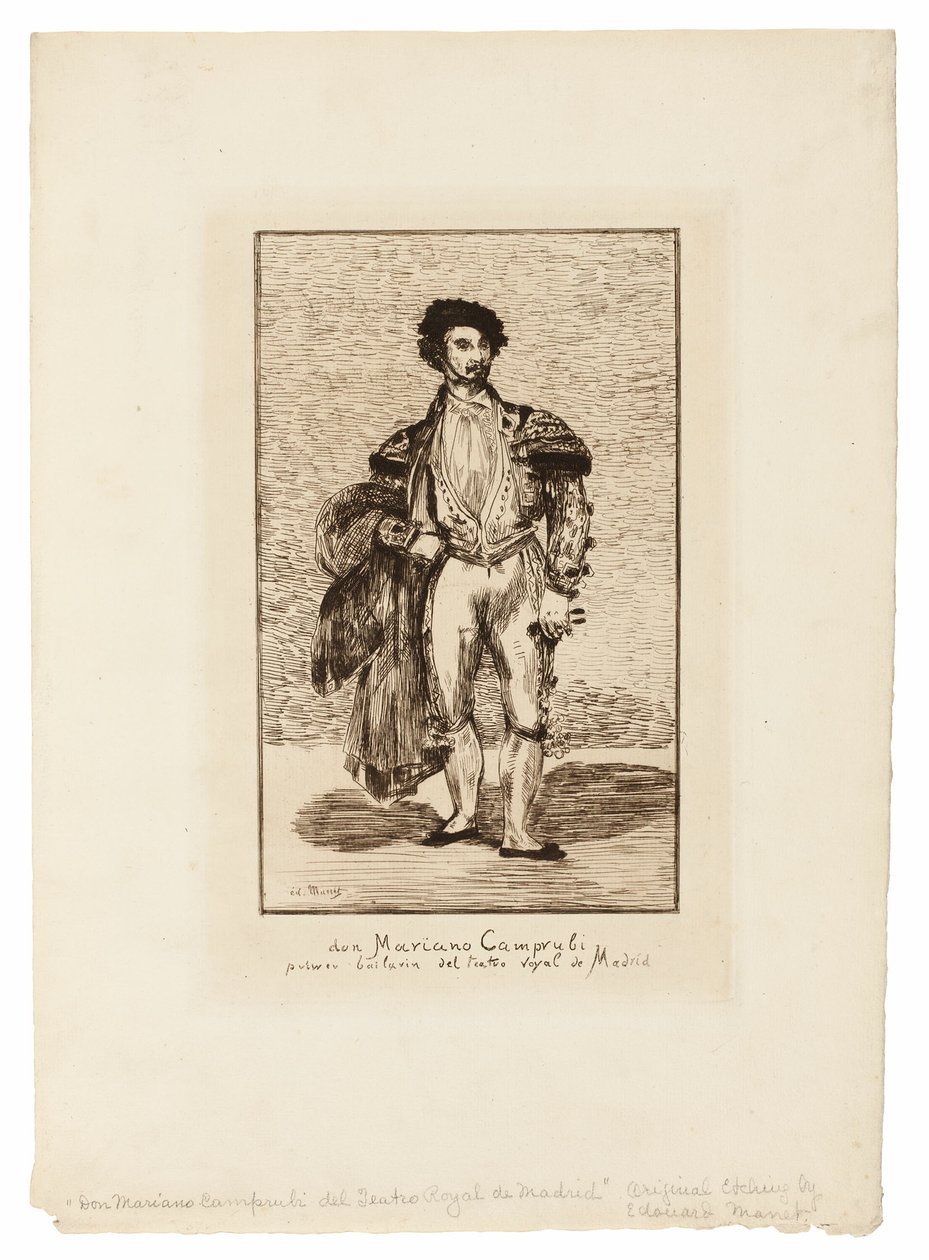Balletdanseren (Don Mariano Camprubi) af Édouard Manet