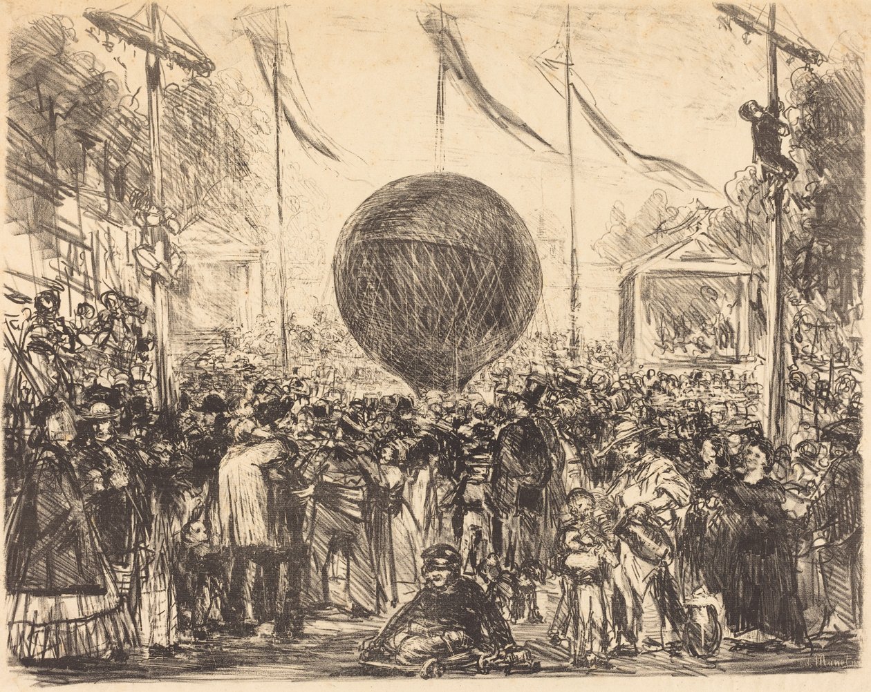 Ballonen, 1862. af Édouard Manet