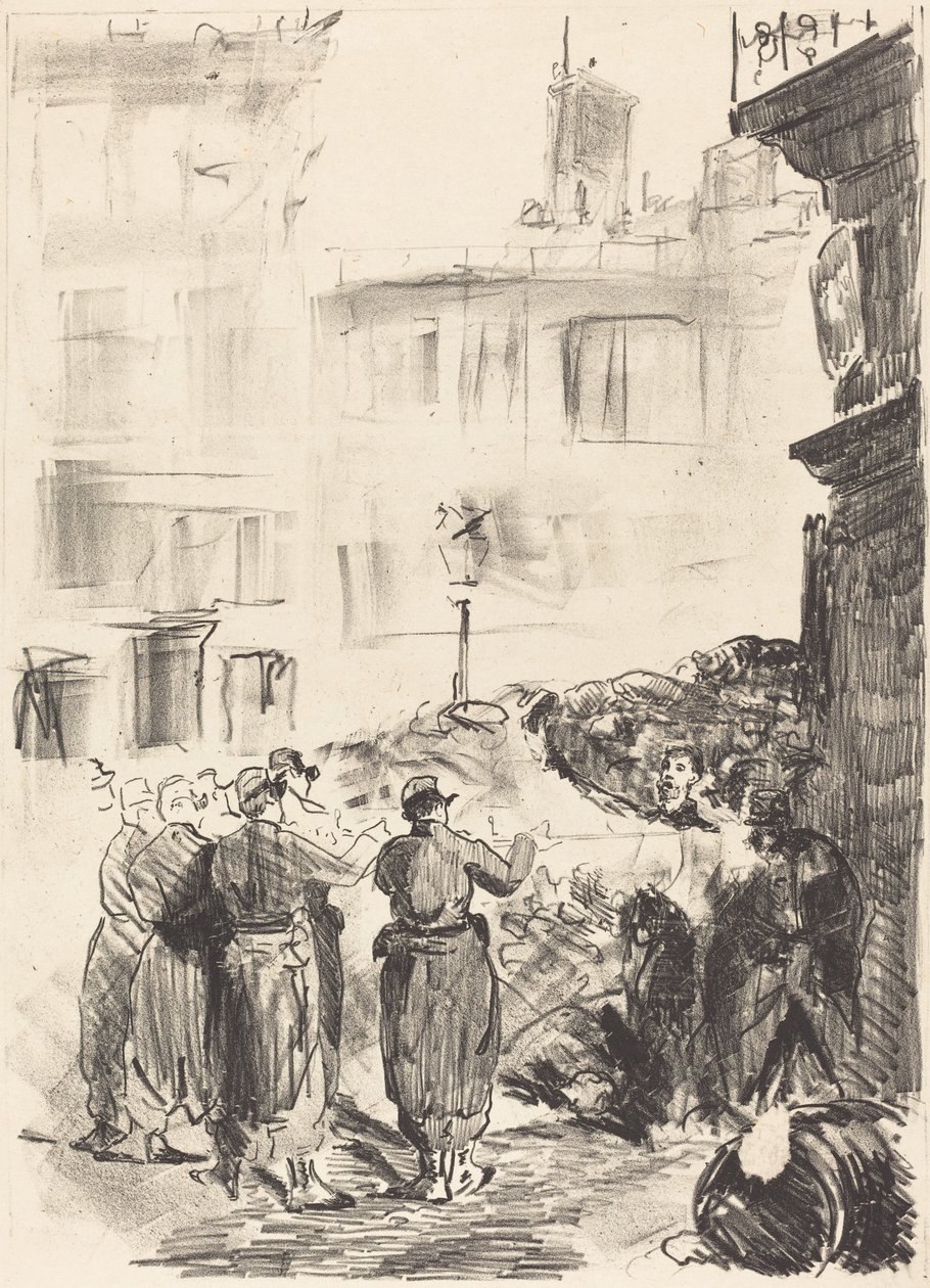 Barrikaden (La barricade) af Édouard Manet