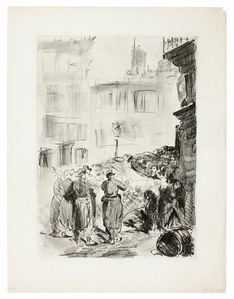 Barrikaden af Édouard Manet