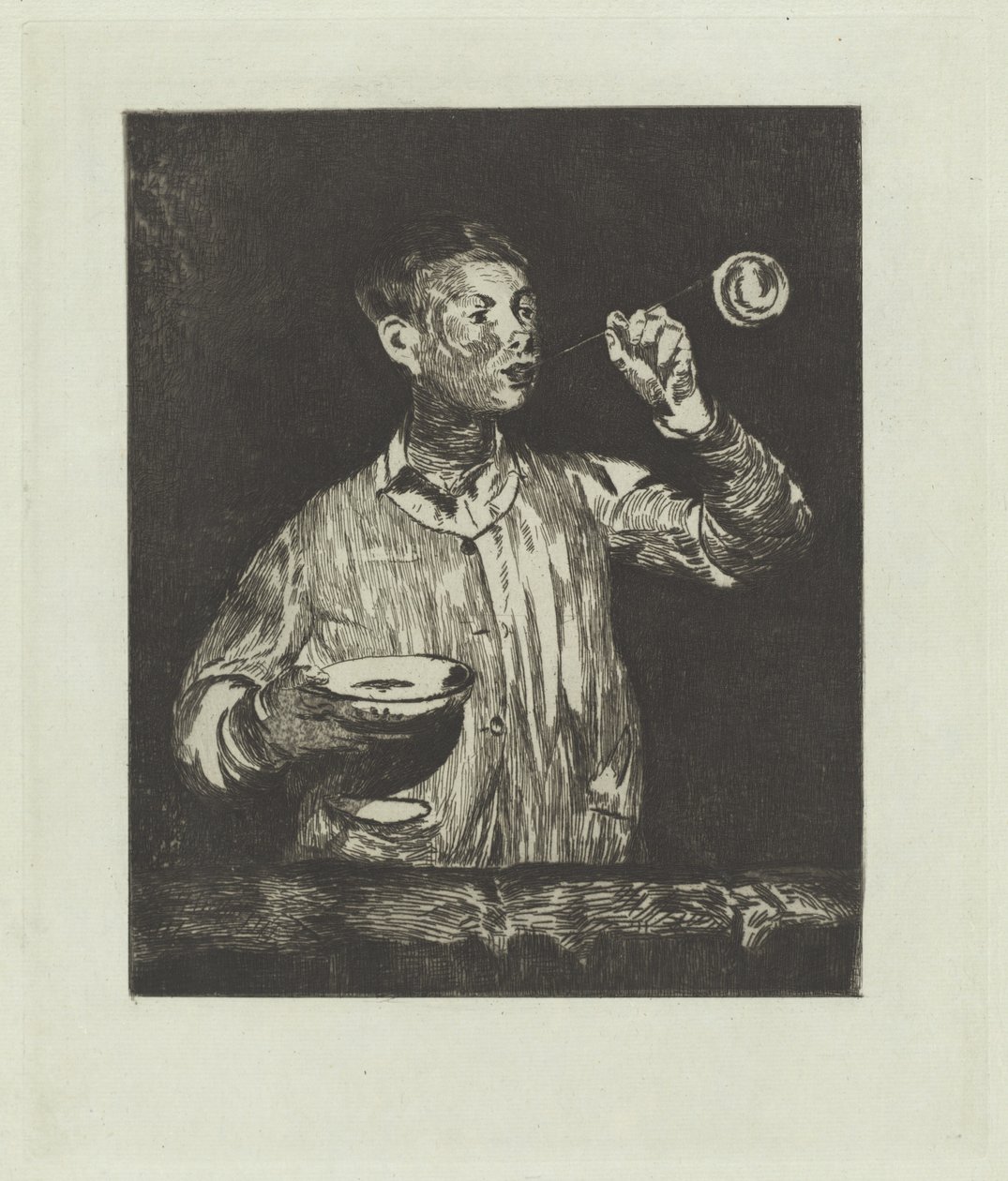 Drengen med sæbebobler af Édouard Manet