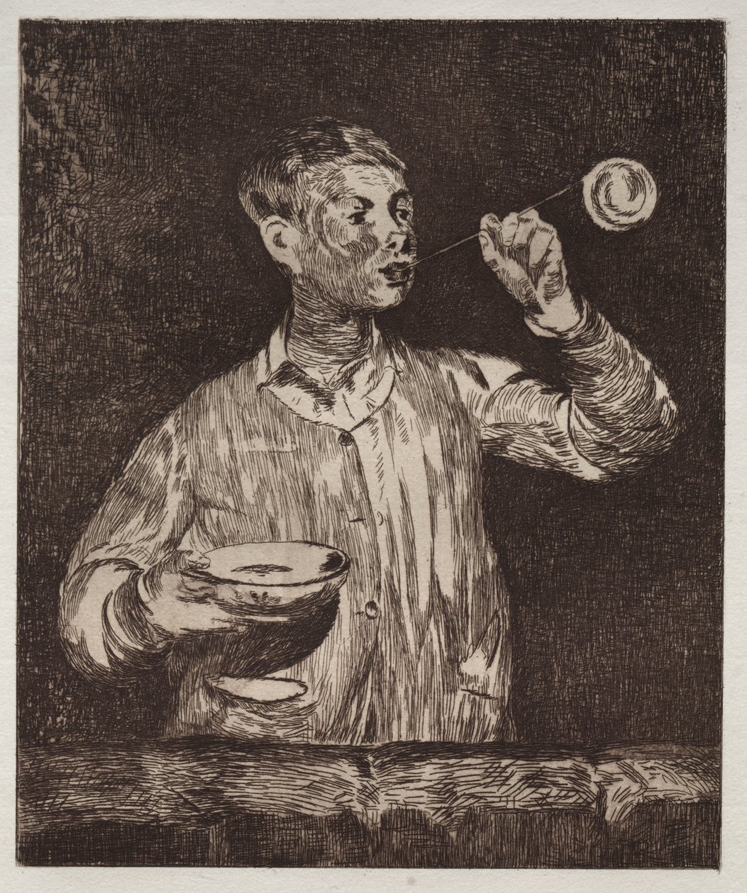 Drengen med sæbebobler af Édouard Manet