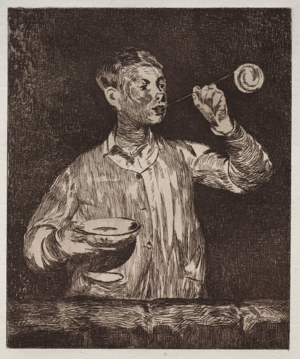 Drengen med sæbebobler. af Édouard Manet