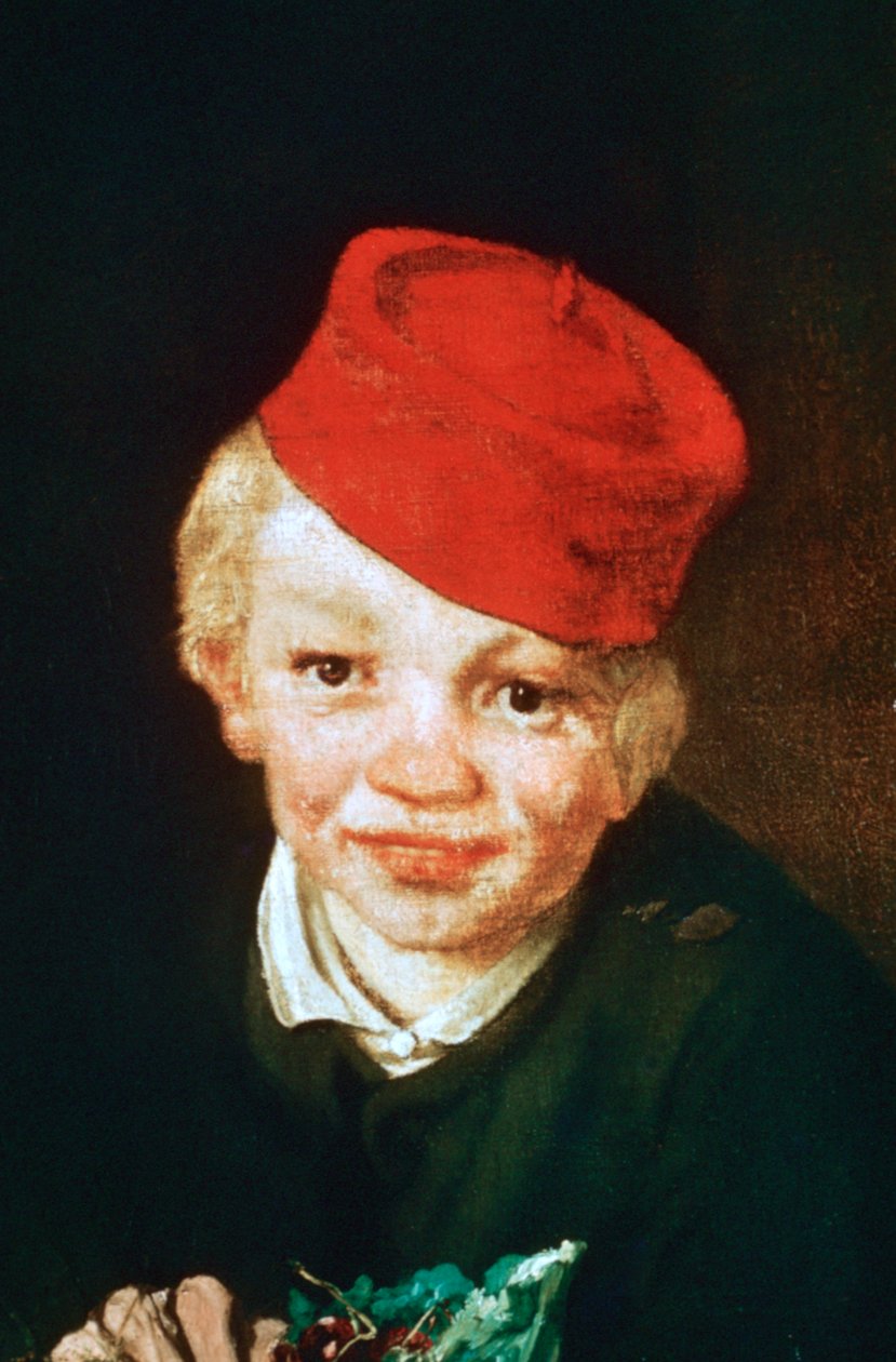 Drengen med kirsebærene, detalje, 1859 af Édouard Manet