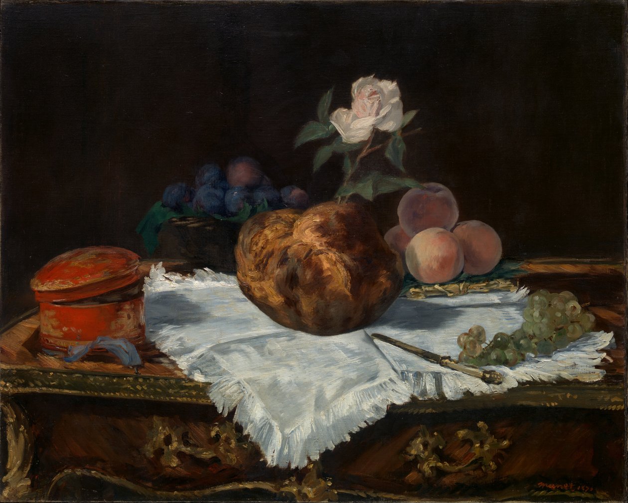 Briochen, 1870. af Édouard Manet