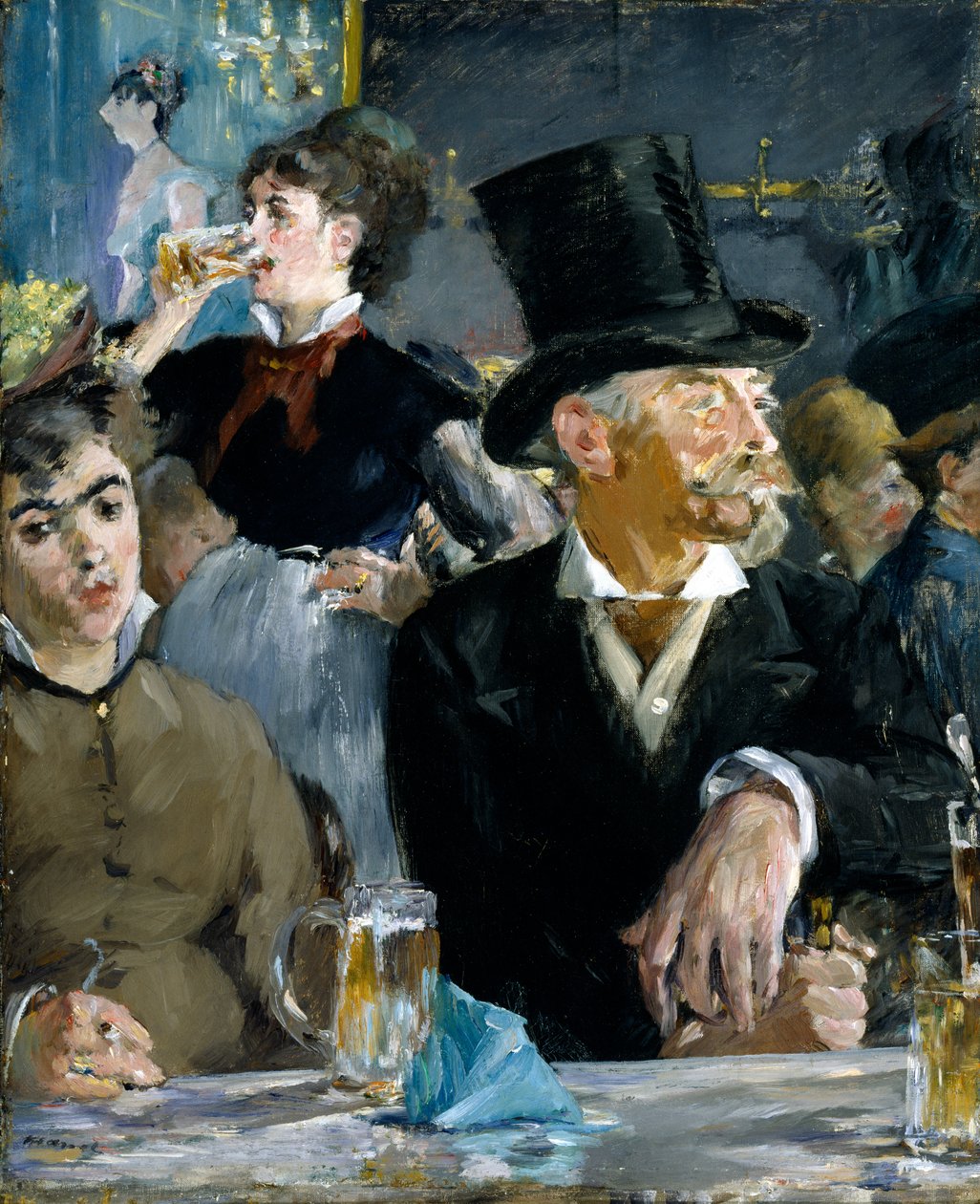 Café-koncerten, ca. 1879 (olie på lærred) af Édouard Manet