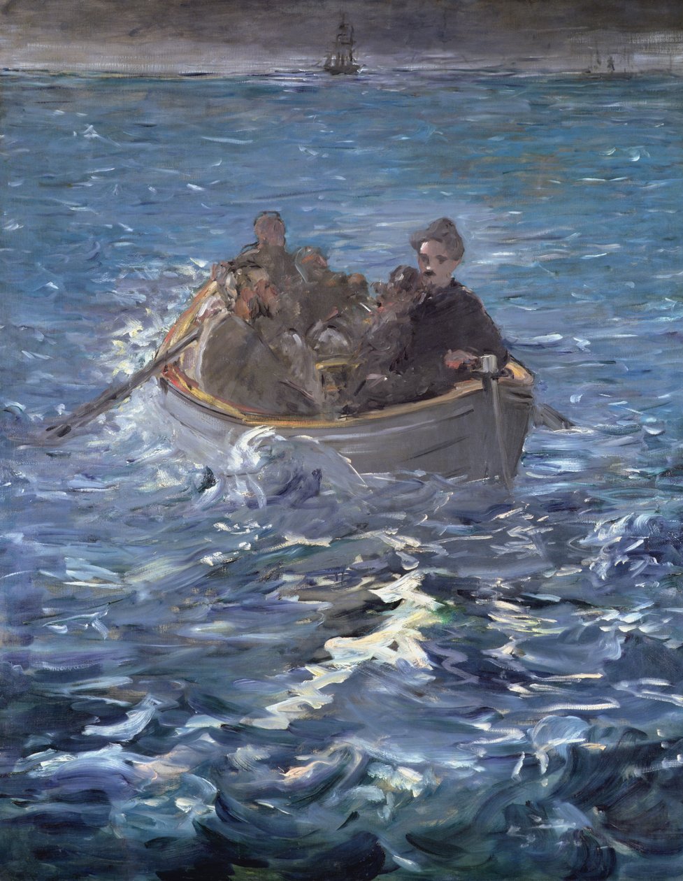 Henri de Rocheforts flugt (1831-1915) 1874 af Édouard Manet