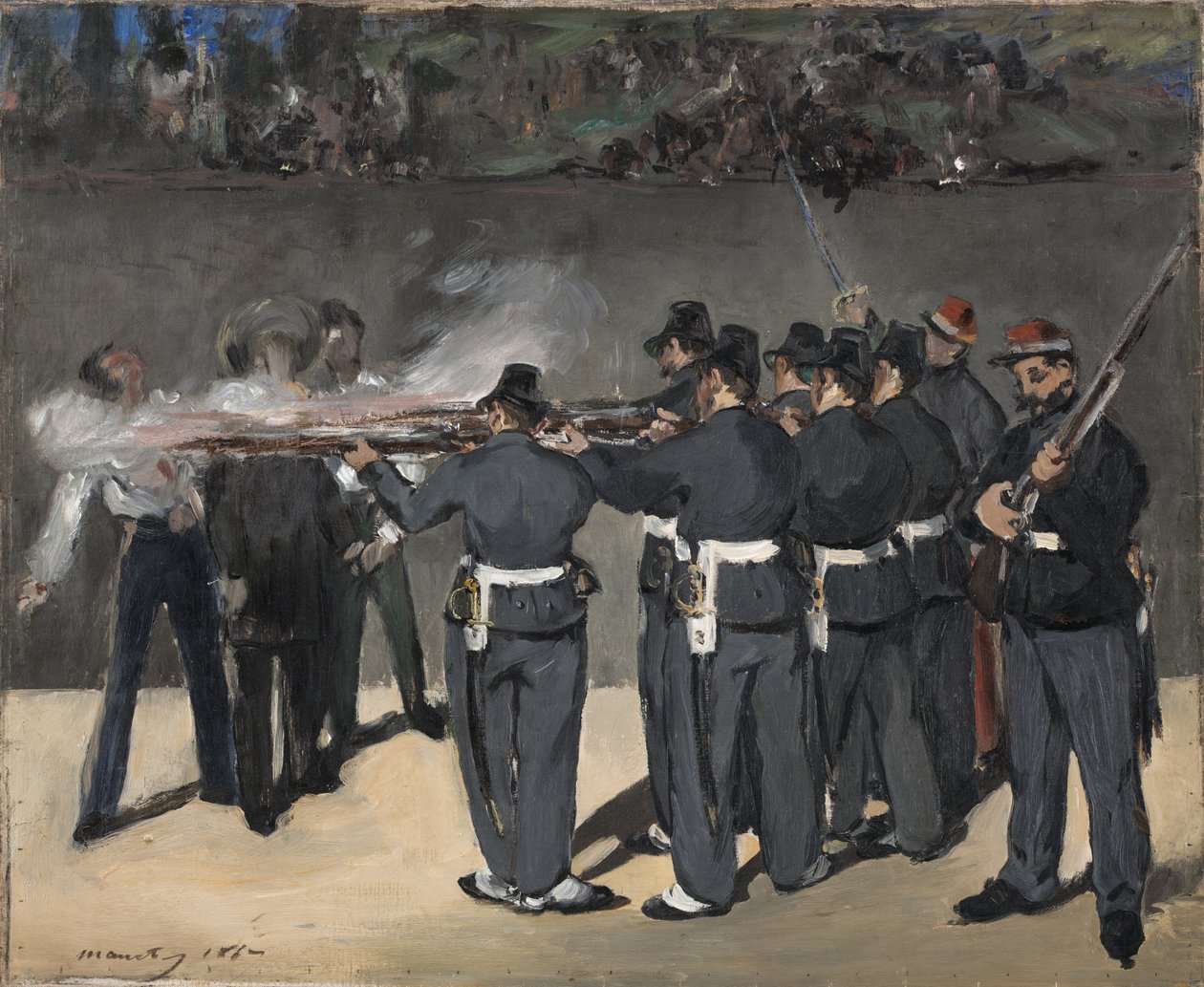 Henrettelsen af kejser Maximilian af Édouard Manet