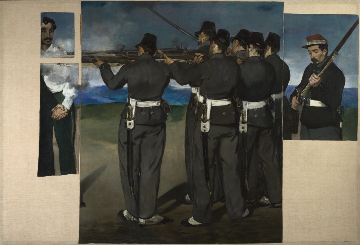 Henrettelsen af Maximilian af Mexico, ca. 1868 af Édouard Manet