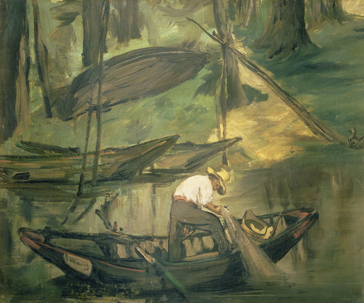 Fiskeren, ca. 1861 (olie på lærred) af Édouard Manet