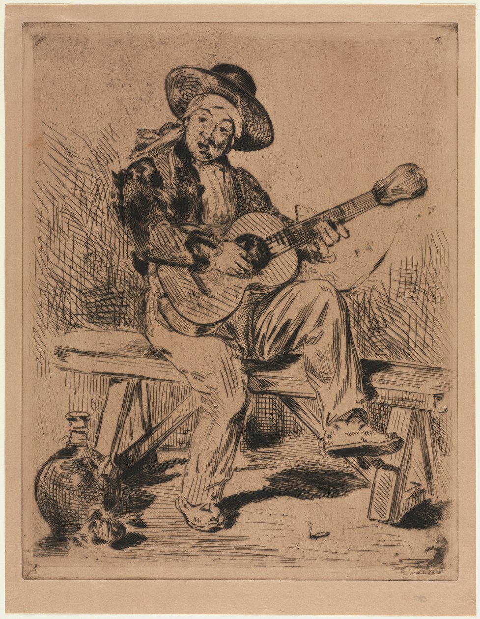 Guitaristen af Édouard Manet